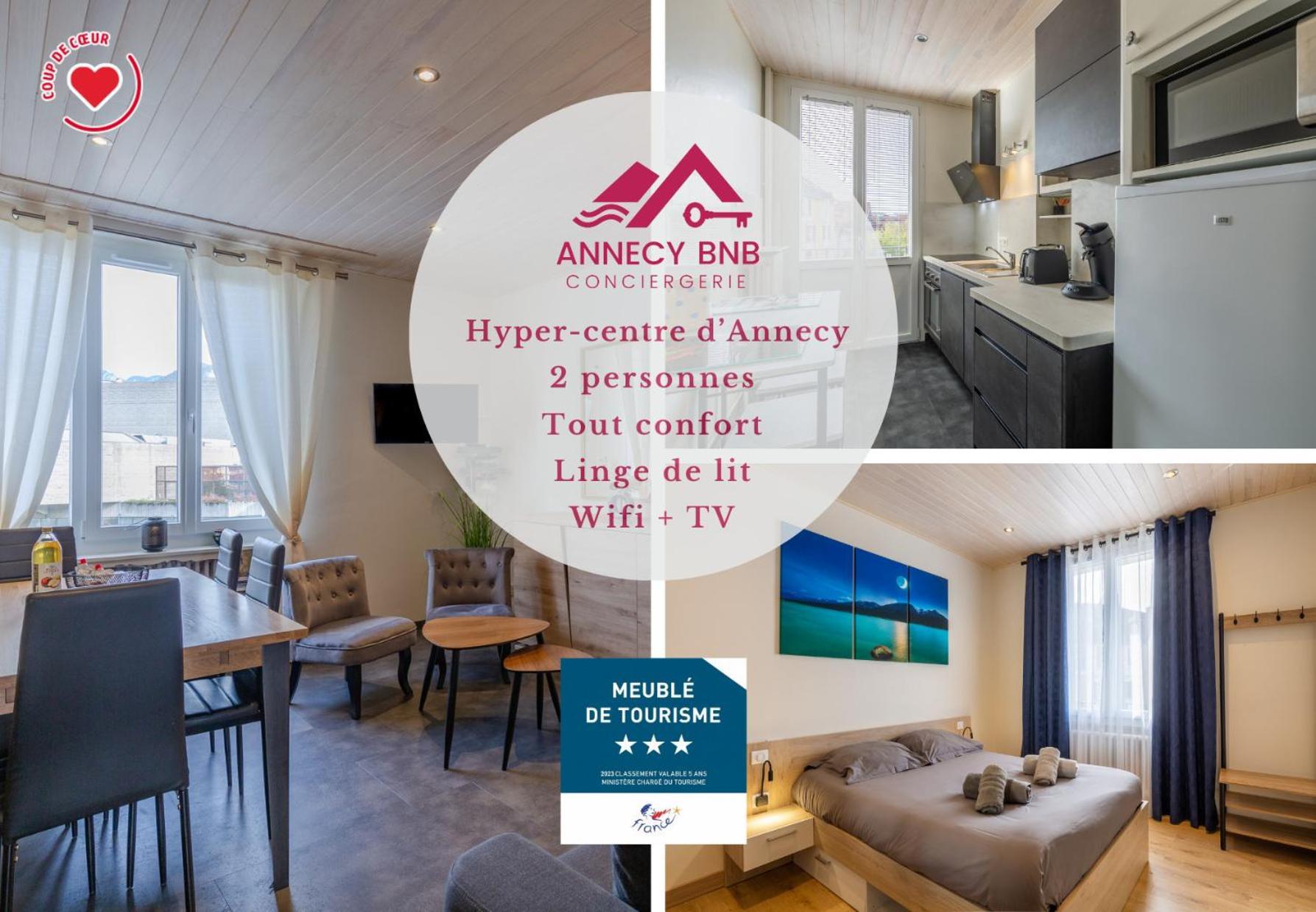 Le President: Cosy T2, 2 A 4 Pers, Plein Centre Lejlighed Annecy Eksteriør billede